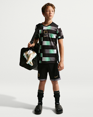 Kylian Mbappé Academy Big Kids' Dri-FIT Short-Sleeve Soccer Top